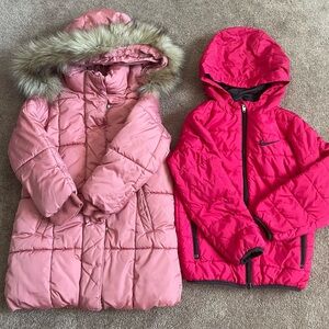 GAP Winter Coat and Nike Puffer Jacket- 4T- in EUC